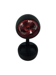 Picture of Fan Desk Car Wheel Design Rechargeable