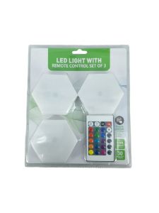 Picture of Led Light Set Of 3 With Remote RGB