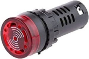 Picture of Buzzer DC 24V Red/Flash