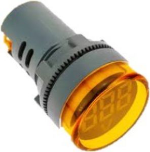 Picture of Pilot Light Voltmeter AC 15-500Vac Yellow