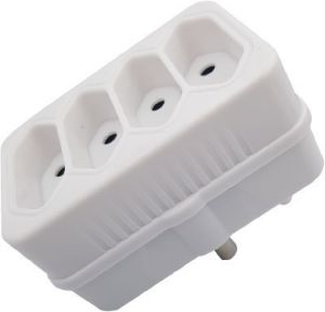Picture of Adaptor Euromate 4Way 4 x 2 Pin 5AMP