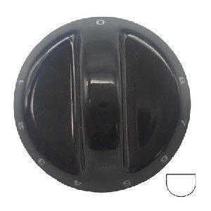 Picture of Control Knob DY 6mm Shaft (Black)1-8 DBO310/2/4/5
