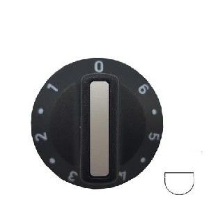 Picture of Knob Universal Stove Plate 0-6 6mm Blk