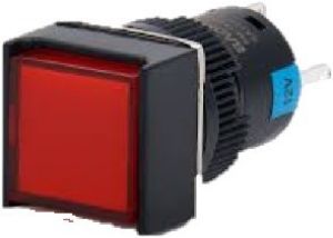 Picture of Switch 16mm 230v Red Square Illum P/Button