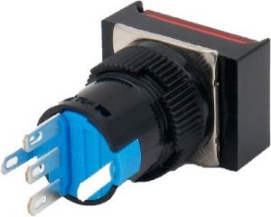 Picture of Switch 16mm 230v Red Rect Illum P/Button