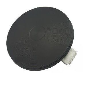 Picture of Solid Plate 8inch 180mm 1500W Black Trim EssoTherm