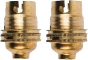 Picture of Lampholder Brass 10mm B22 Pack Of 2