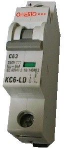 Picture of Circuit Breaker 63a 1p 6ka DC MCB