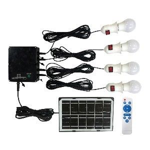 Picture of Solar Kit with Solar Panel & 4 Lamps LS033