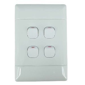 Picture of Switch NEU 4 Lever 1 Way 4 x 2 White