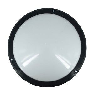 Picture of Bulkhead Round 15w 270mm E27 Black Eco