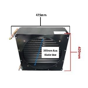 Picture of Condenser Commercial Fnh 9.8 1 1/2Hp 350MM