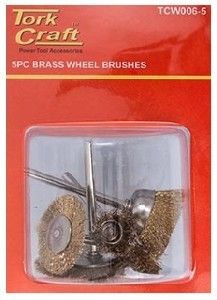 Picture of Wire Brush Mini 5 Pc Brass 3.2mm