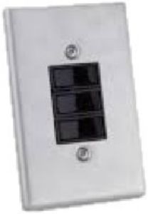 Picture of Ausma Switch 3 Lever Stainless Steel 4x2