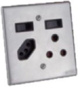 Picture of Steel Socket Single + 2 Pin 4x4