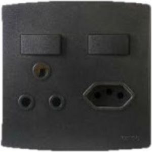 Picture of Trinity 4x4 Single Switch Socket+3Pin Za Plug BK