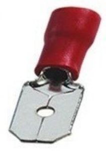 Picture of Lugs Insulated 2.5mm Red 6.3x0.8mm M/Discon pk20