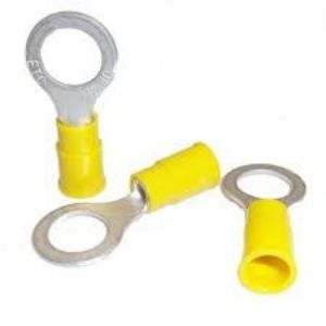 Picture of Lugs Insulated Yellow 4mm Yellow 5mm Ring pk20