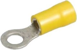 Picture of Lugs Insulated Yellow 4-6mm Yellow 10mm Ring pk100