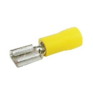 Picture of Lugs Insulated 4mm Yellow 9.5mm  F/Discon pk20