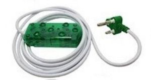Picture of 3m Extension Cable 10A Side by Side Coupler-Green