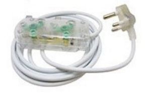 Picture of 5m Extension Cable 10A Side by Side Coupler-Clear