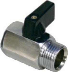 Picture of Ball O Stop Brass Mxf Cp 15mm Lever