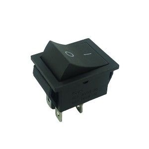 Picture of Switch Rocker Broad Single Black 16A 2 Pole