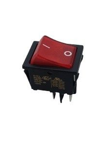 Picture of Switch Rocker Broad Single Red 20A 2 Pole