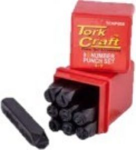 Picture of Number Punch Set 6mm (0-9mm) Black