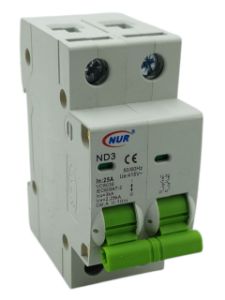 Picture of Circuit Breaker NUR 25a DP 3KA Din Rail