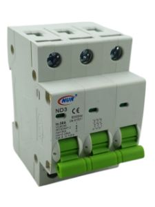 Picture of Circuit Breaker NUR 50a TP 3 KA Din Rail