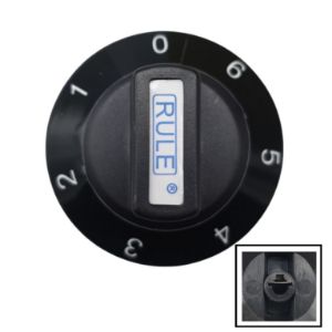 Picture of Knob Universal Stove Plate 0-6 6mm Blk