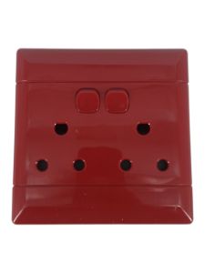Picture of Socket NEU Double Dedicated 4 x 4 Red